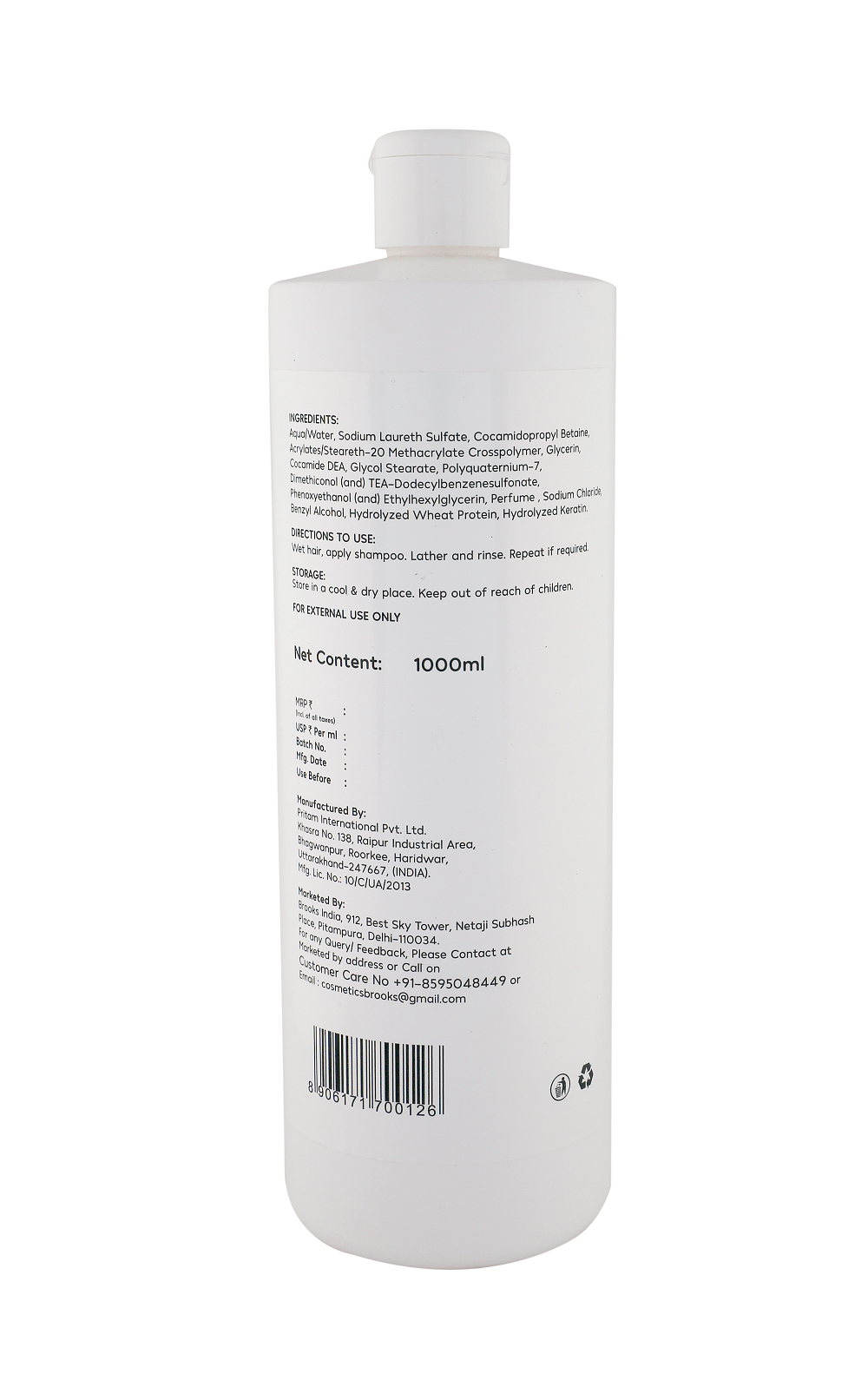 Brooks Repair & Restore Shampoo 1000ml