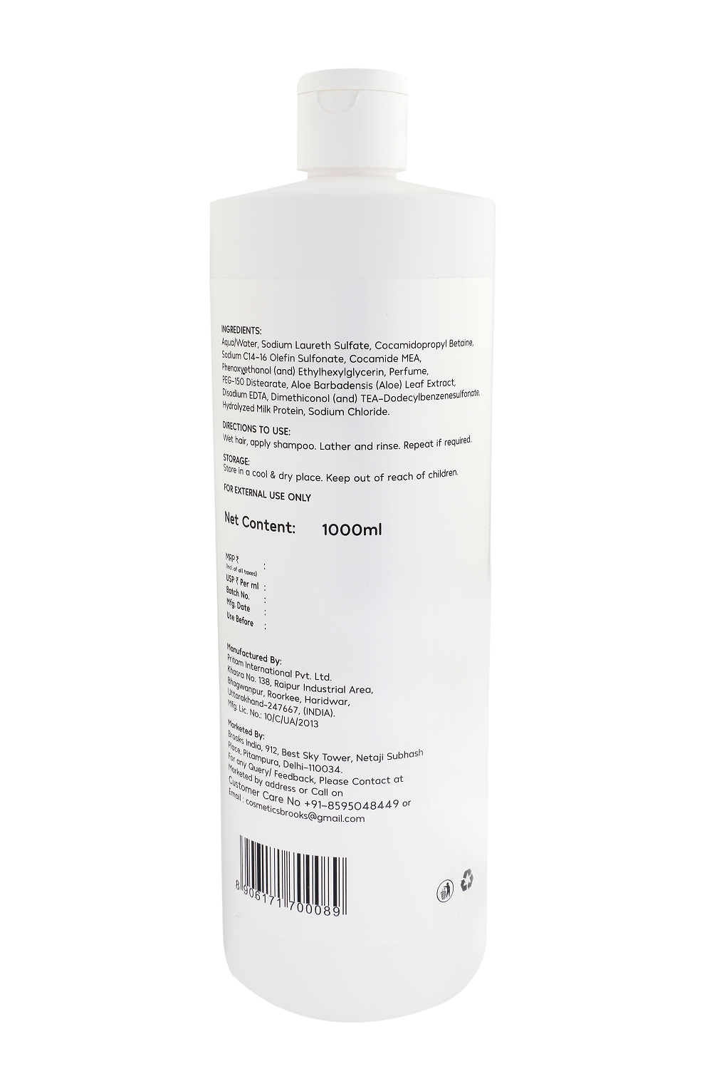 Brooks Deep Cleansing Shampoo 1000ml