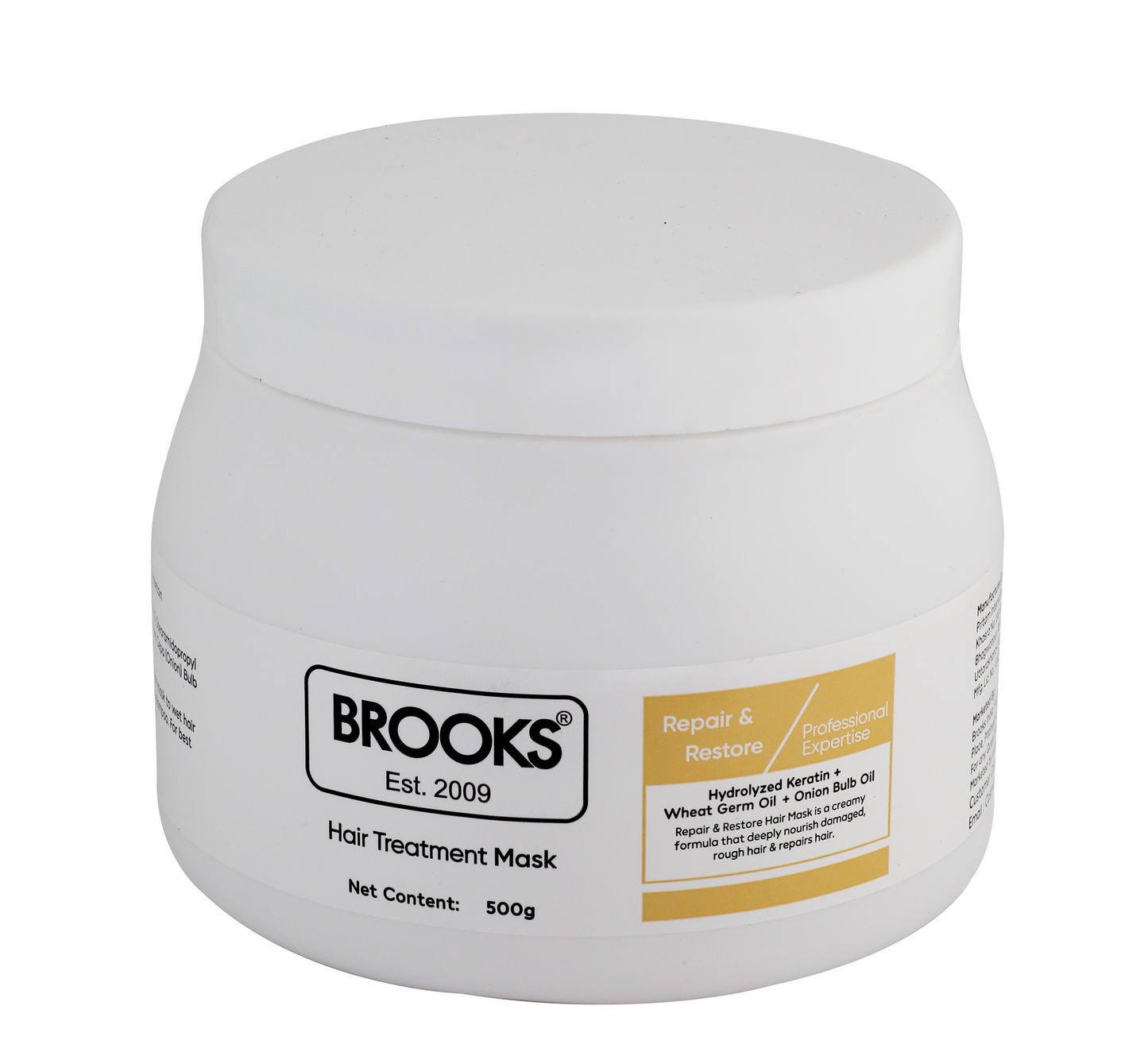Brooks Hair Treatment Mask Repair & Restore 500G