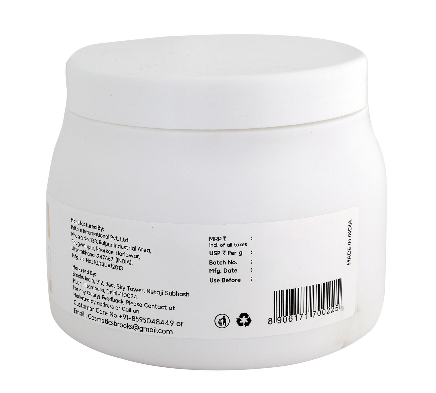 Brooks Hair Treatment Mask Repair & Restore 500G