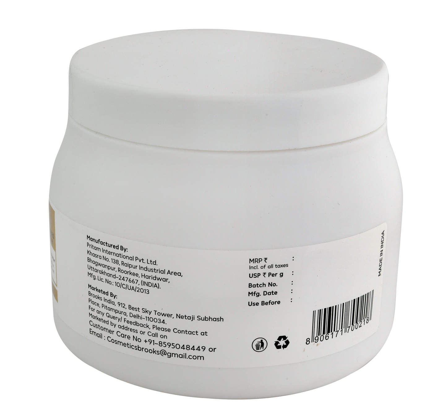 Brooks Hair Treatment Mask Keratin 500G