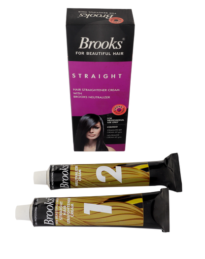 Brooks Hair Straightener Cream 60g with Neutralizer 60g