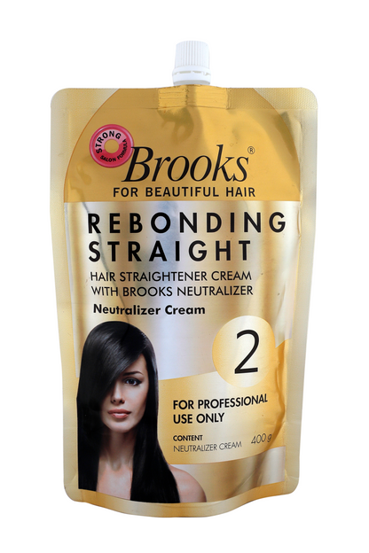 Brooks Hair Rebonding Cream 400g with Neutralizer 400g