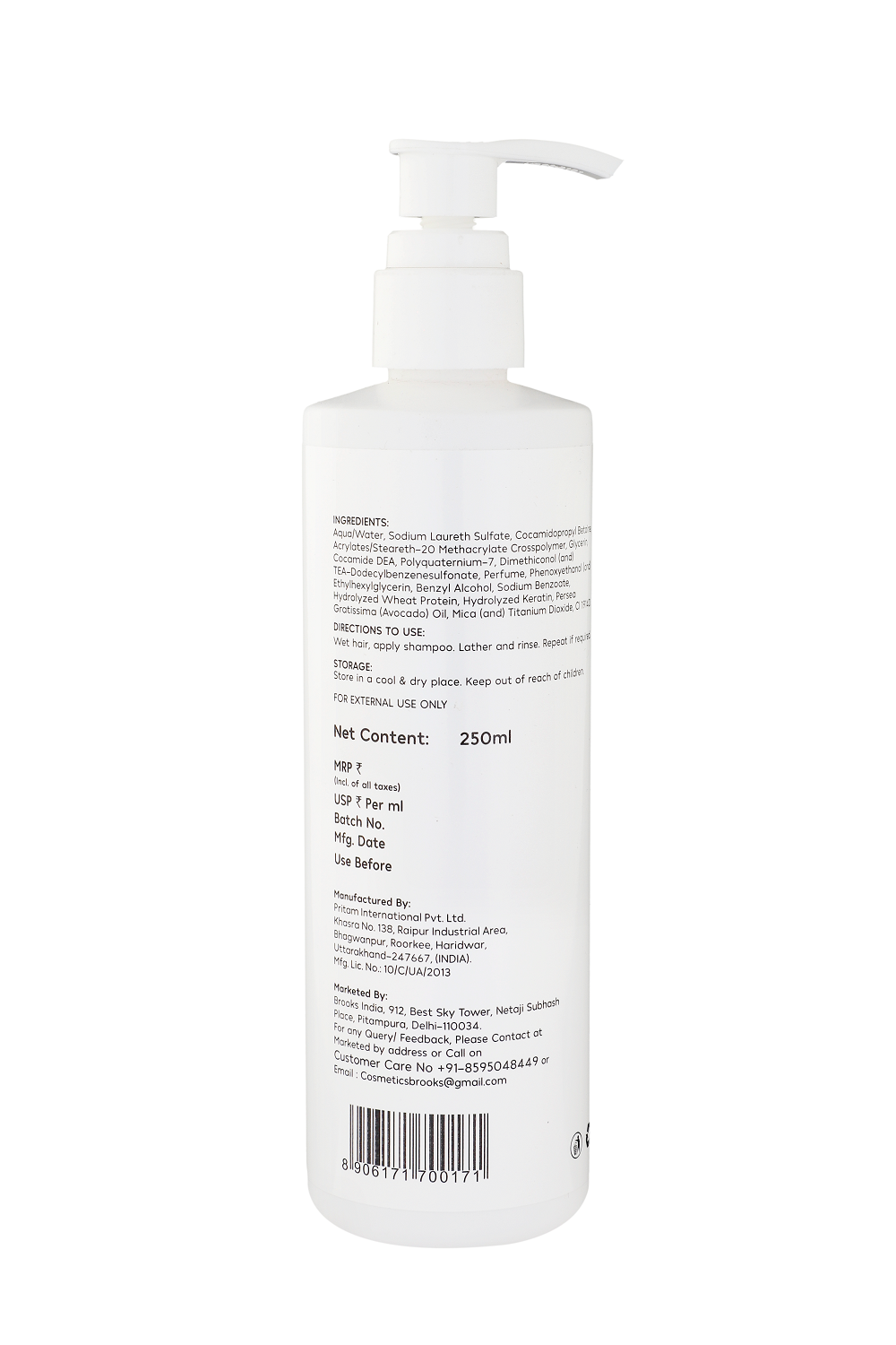 Brooks Keratin Shampoo 250ml