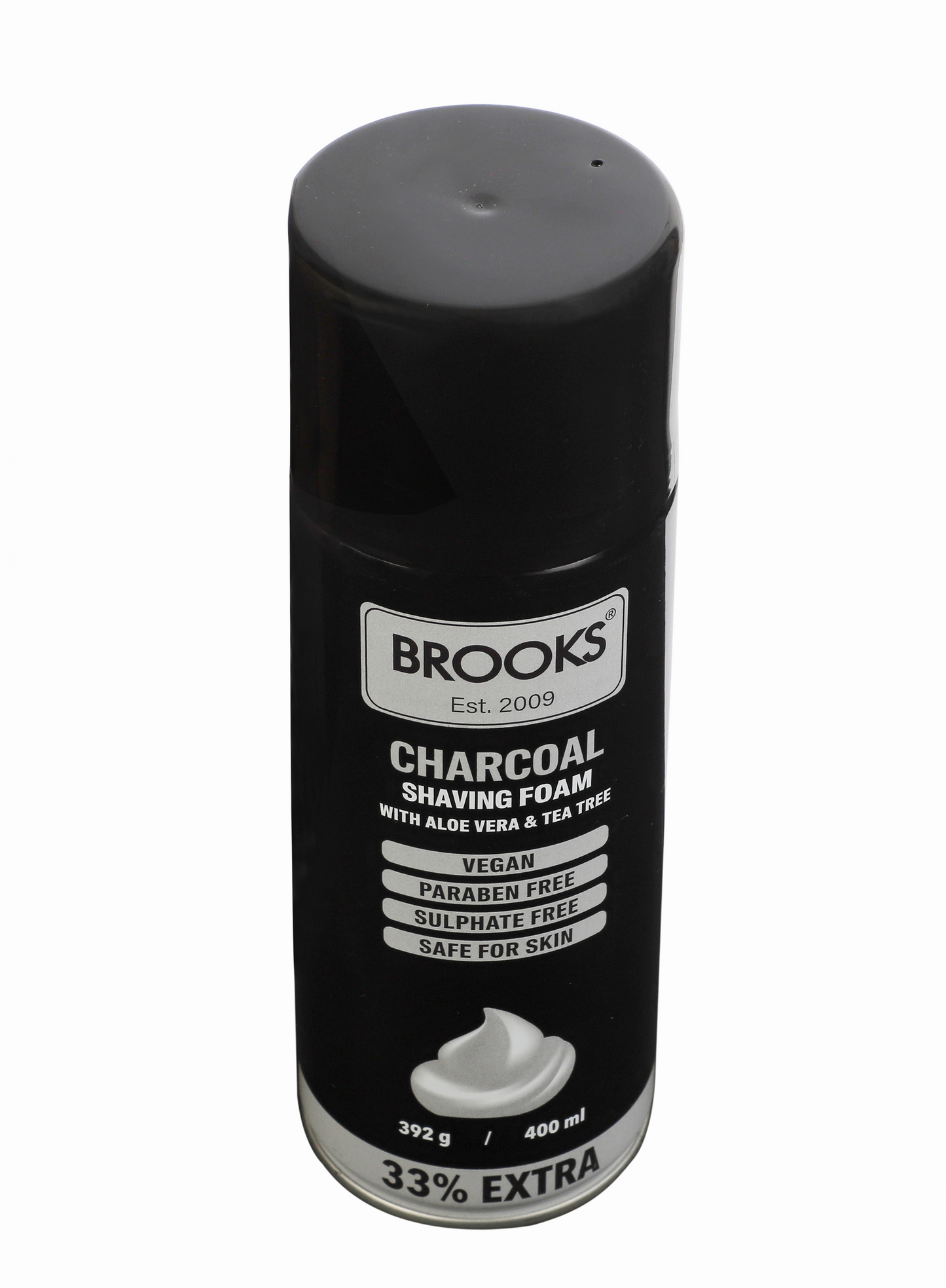 Brooks Charcoal Shaving Foam 400ml