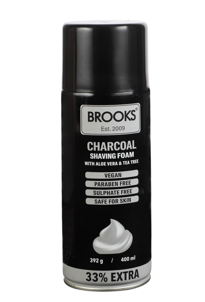 Brooks Charcoal Shaving Foam 400ml