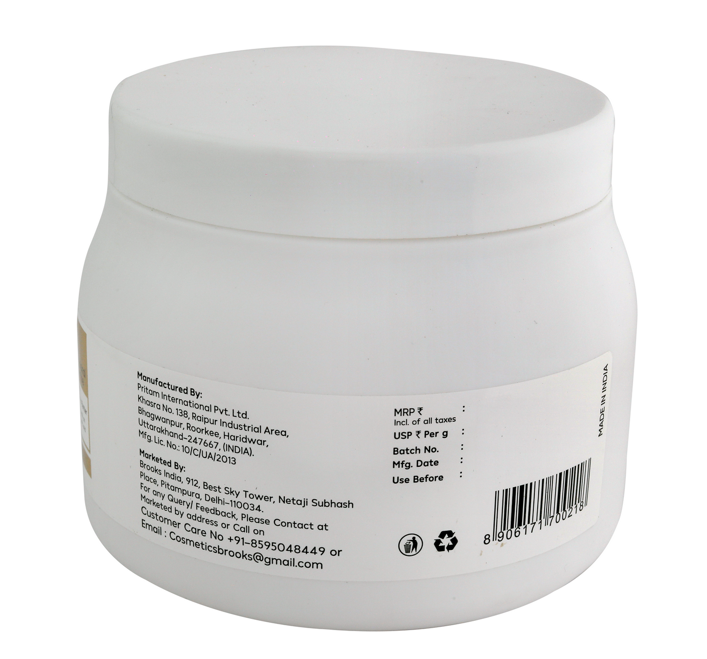 Brooks Hair Treatment Mask  Keratin 500G