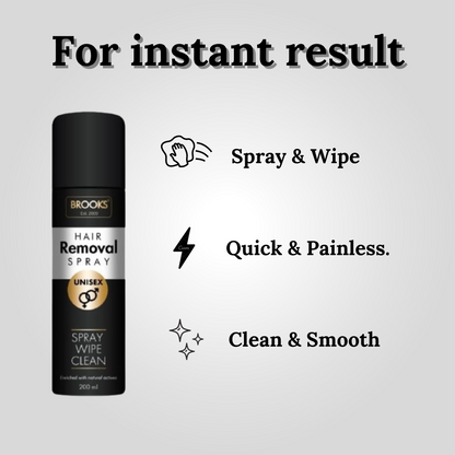 Brooks Hair Removal Spray | Unisex 200ml