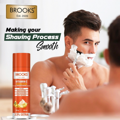 Brooks Vitamin-C Shaving Foam 400ml